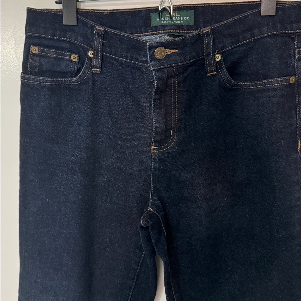 Lauren Ralph Lauren Women's Dark washed Blue denim High Rise Jeans